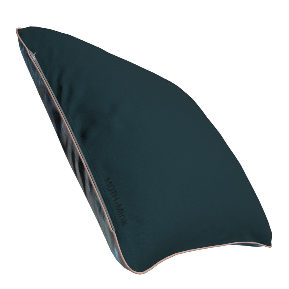 Grass Edges, Blue and Green, Feather Filled Cushion.