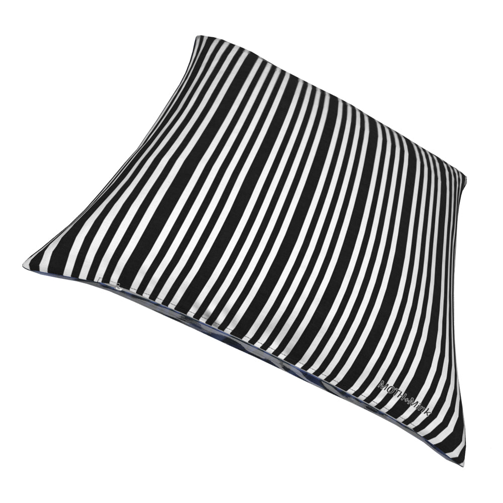 Tribe Two, Black and Blue, Feather Filled Cushion.