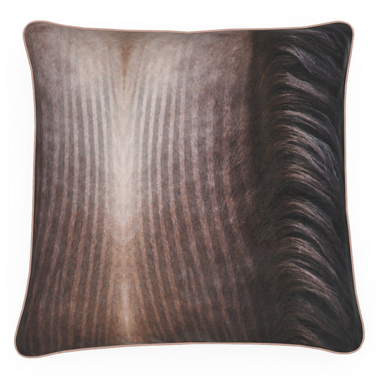 Mane Stories, Bay Brown, Feather Filled Cushion.