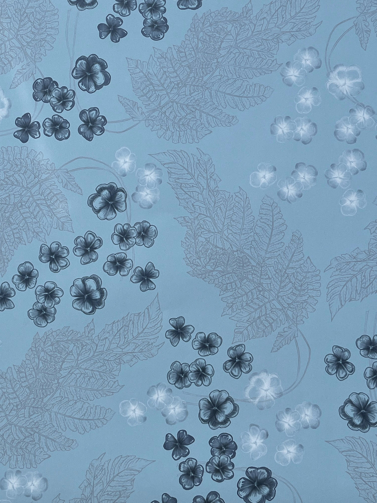 Bed of Ferns - Misted Green